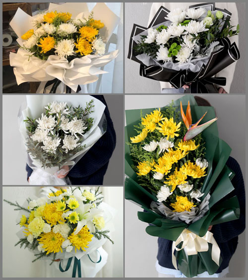 广东梅州市五华县河东镇高车村白事花束代送
